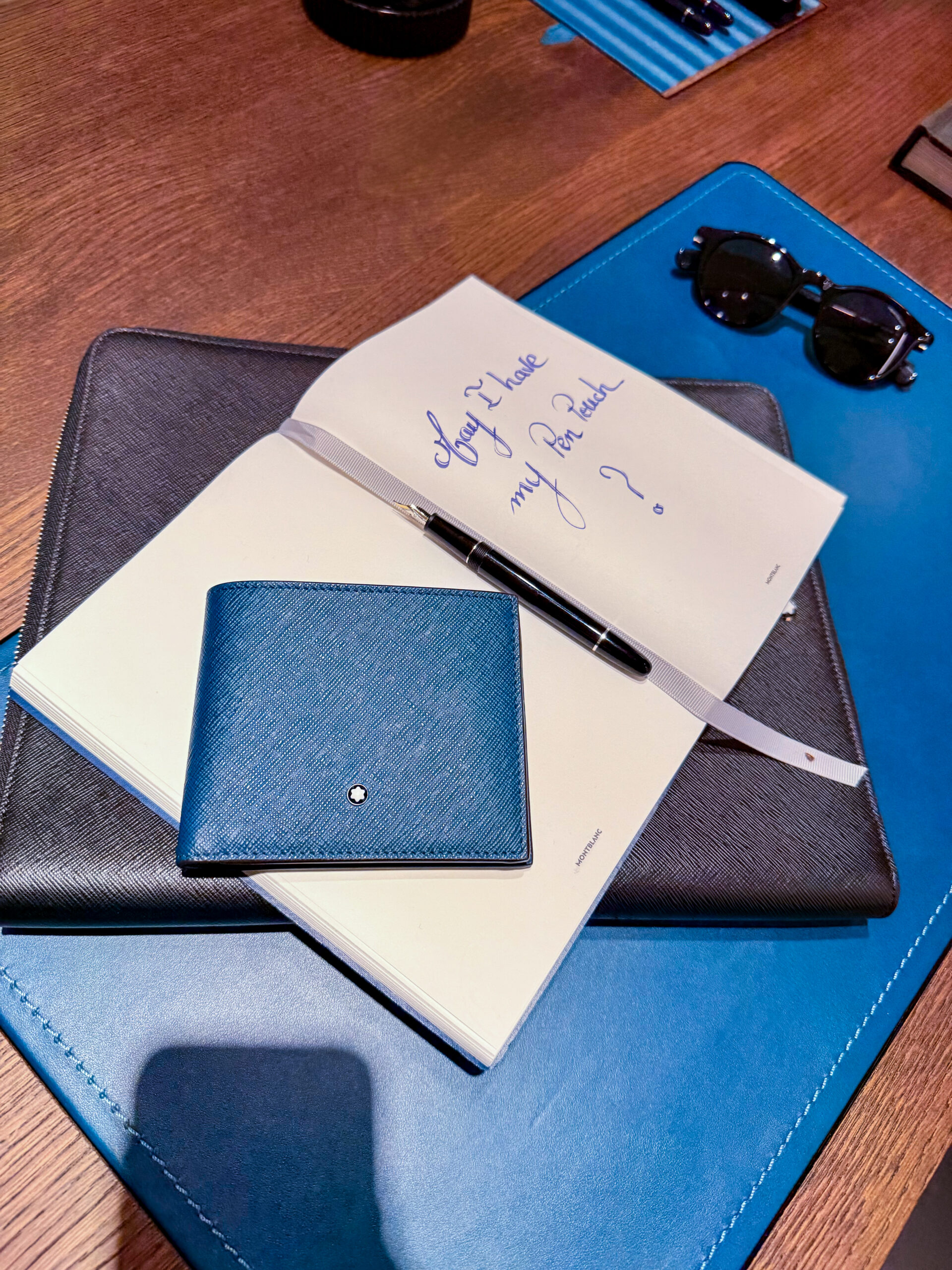 Live portrait drawing during the Montblanc Meisterstück centenary event in Geneva.
