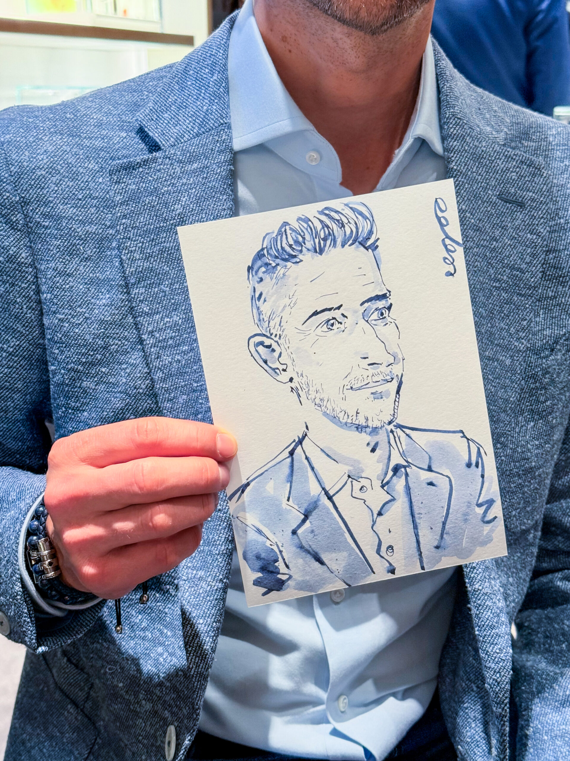 A moment from the Montblanc Meisterstück centenary event in Geneva.