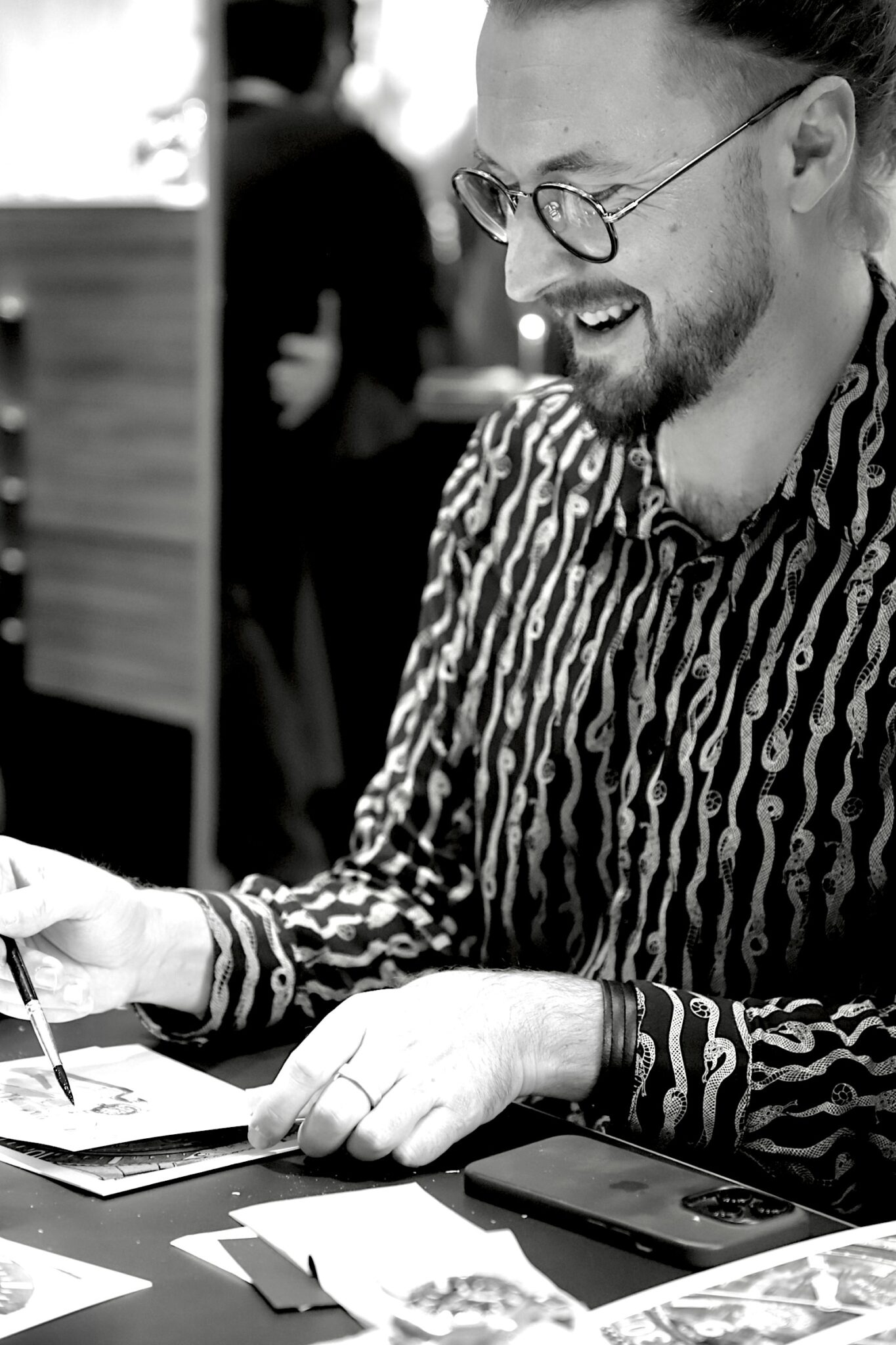 Event materials and bespoke watch portraits.