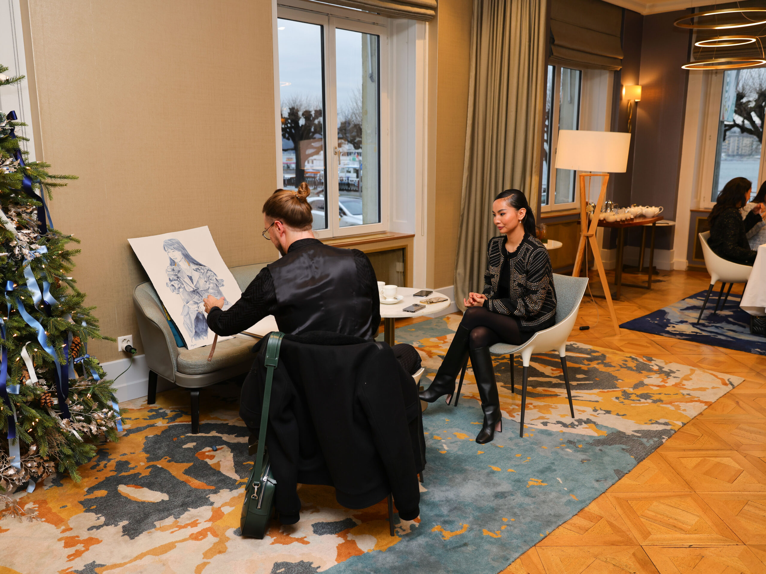 Detail from the bespoke Ritz-Carlton portrait experience. Photograph by Isamar Chabot.